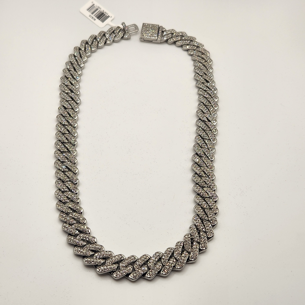 Invicta Elements Men's Iced Out Cuban Chain Necklace